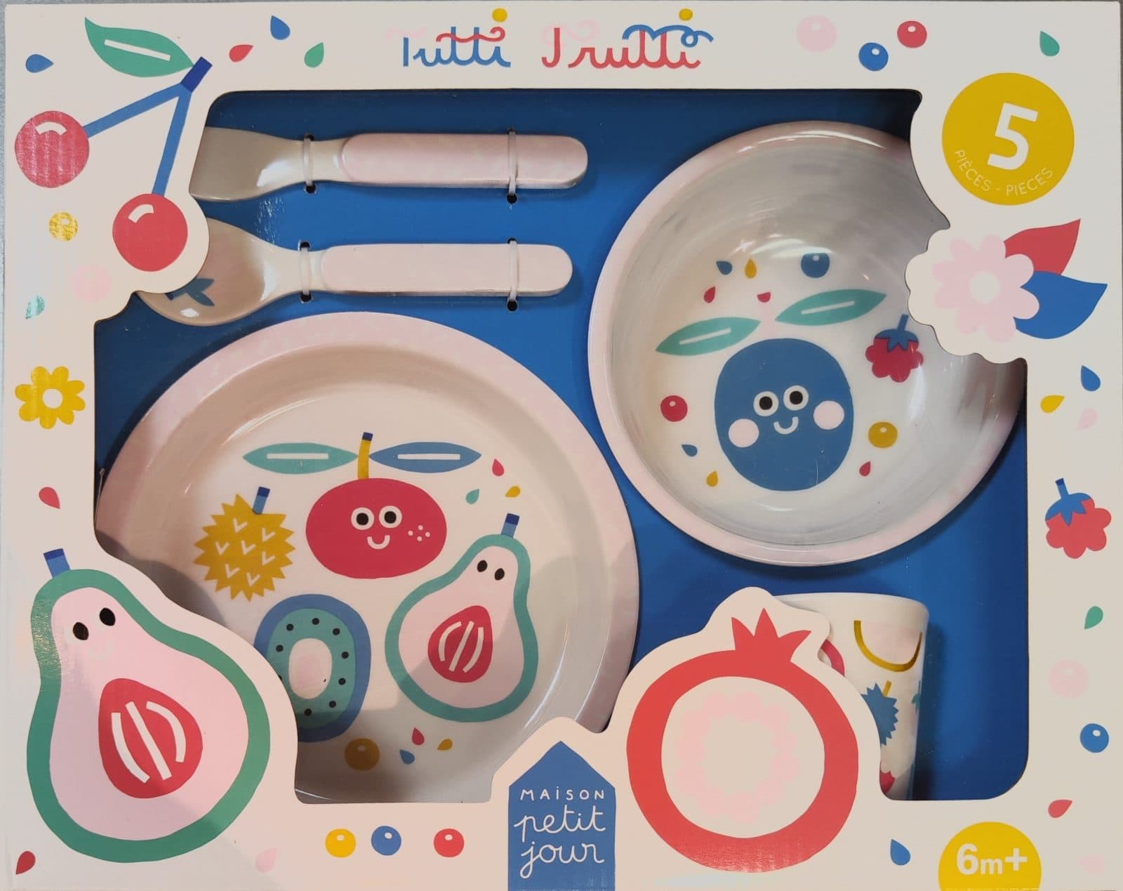 Tutti Frutti Kindergeschirr Set 5-teilig, 6m+ — Foto 2